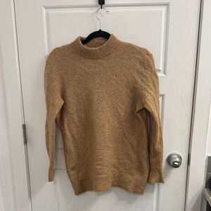 Arket Wool Alpaca Blend Mock Neck Long Sleeve Sweater Size XS